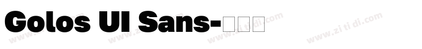 Golos UI Sans字体转换